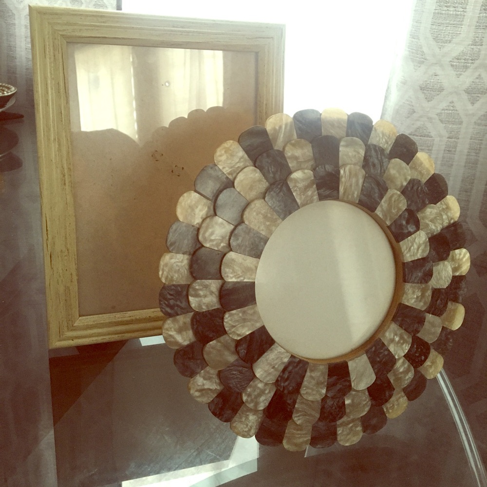 Round Seashell  Picture Frame and Rectangle Frame